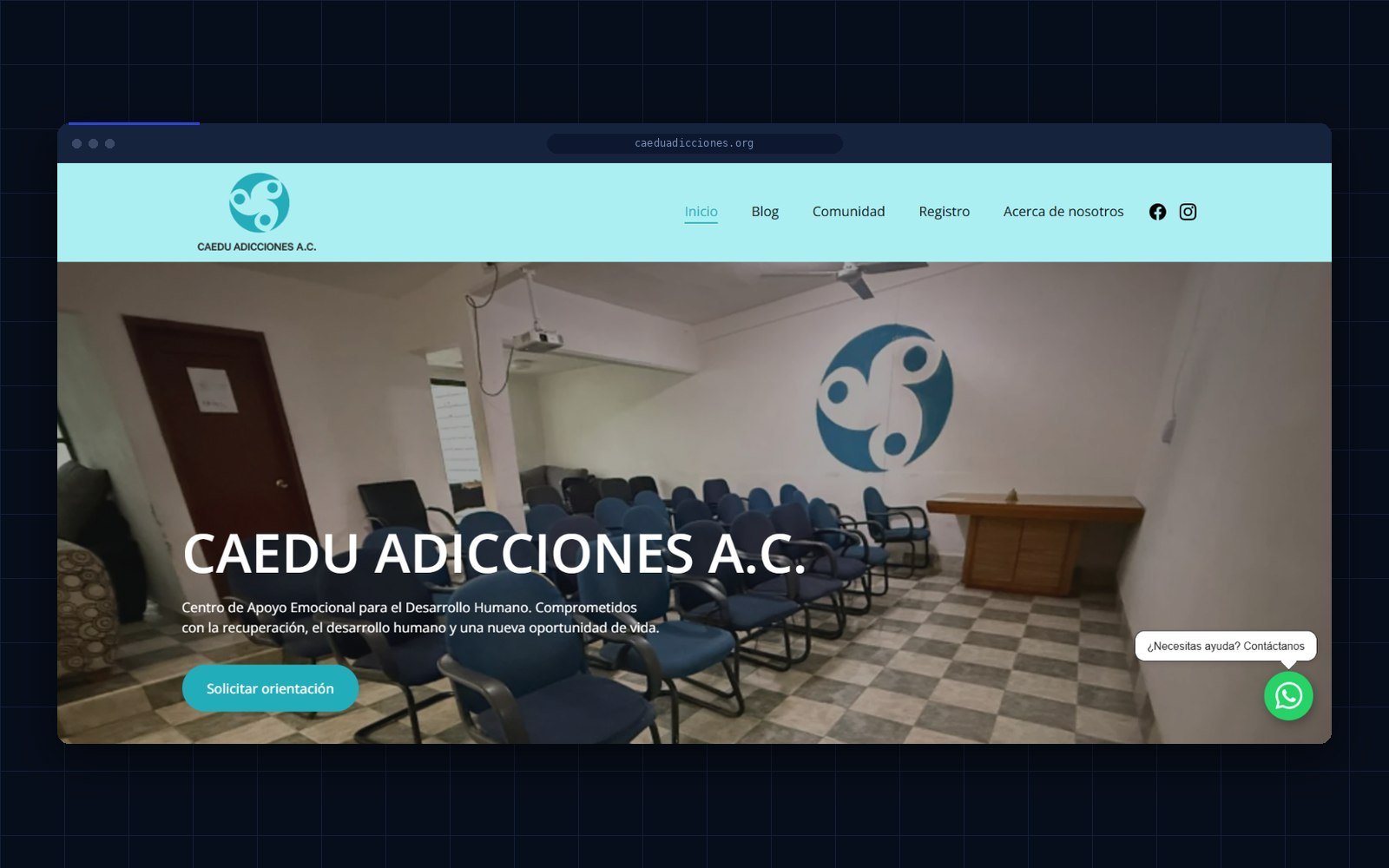 Sitio de CAEDU Adicciones